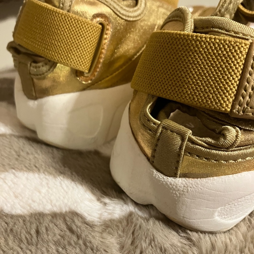Nike Gold Metallic Slip-On Athletic Shoes - Picture 2 of 7